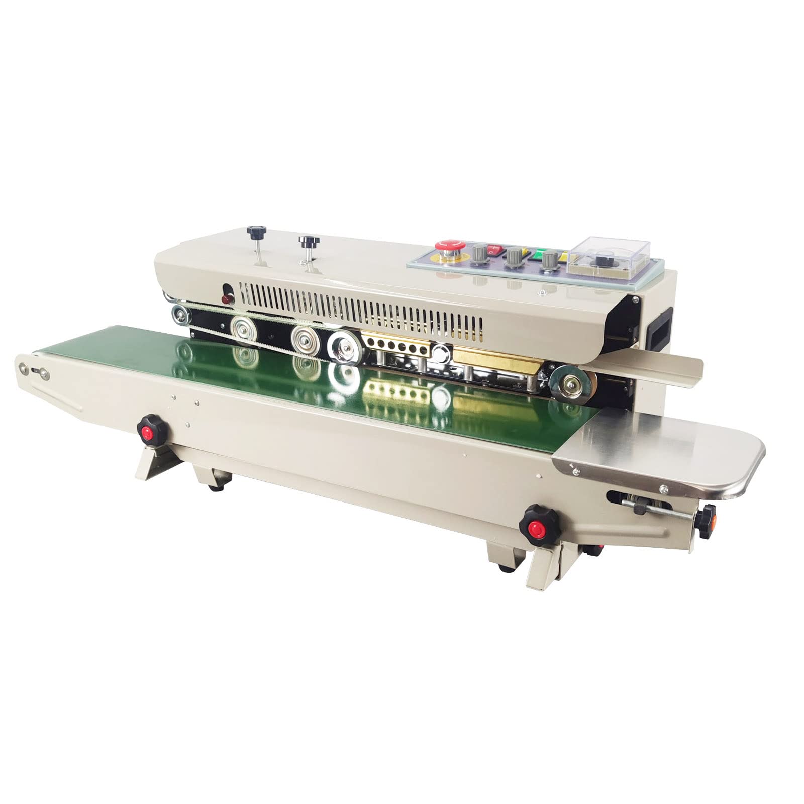 TECHTONGDA Continuous Bag Sealing Machine with Ink Coder FRD-1000II Automatic Band Sealer 110V