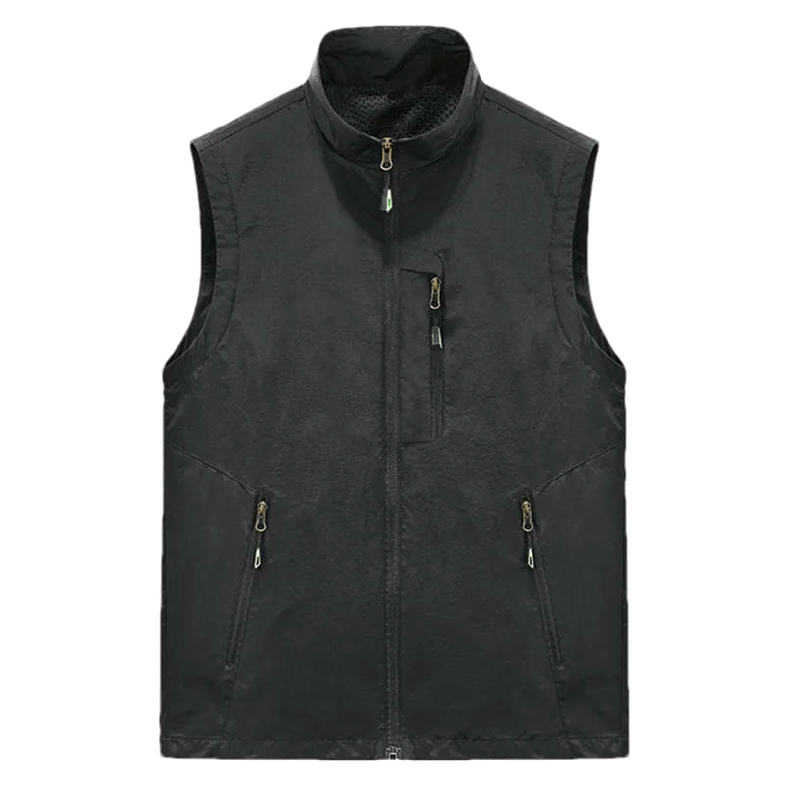Chaleco de hombre ligero con cremallera transpirable e impermeable 7