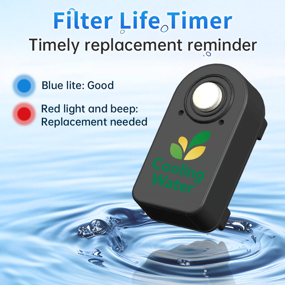 CW-CF Under Sink 5-Stage, No Drilling Required, Environmentally Friendly Filter Reduces Lead, Chlorine, Bad Taste & Odor,Fluoride,NSF/ANSI 42 Certified for Sink Faucet