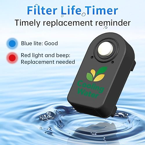 Miniatura 8 de CW-CF Filtro 5 en 1 para debajo del fregadero, no requiere perforación, filtro respetuoso con el medio ambiente que reduce el plomo, cloro, mal