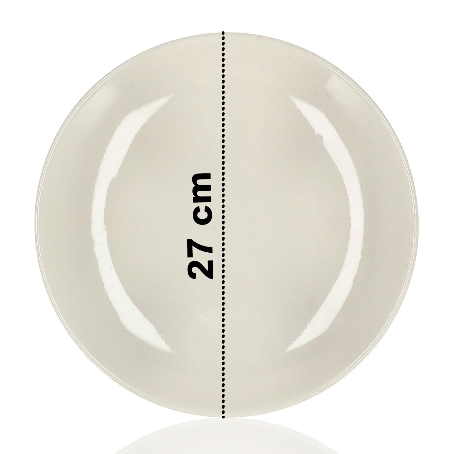 Vajilla blanca de 16 piezas – Vajilla de porcelana para 4 personas – Juego completo de platos con platos, platos de desayuno, cuencos y tazas – Microondas y Lavavajillas Resistente