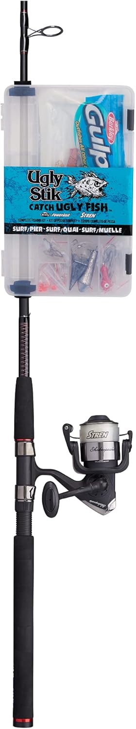 Ugly Stik Catch Ugly Fish Spinning Reel and Fishing Rod Combo Kit