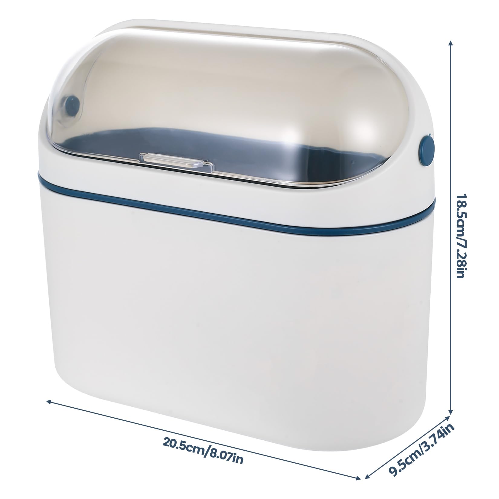 Poubelle Suspendue 4 L avec Couvercle pour Cuisine Armoire Placard