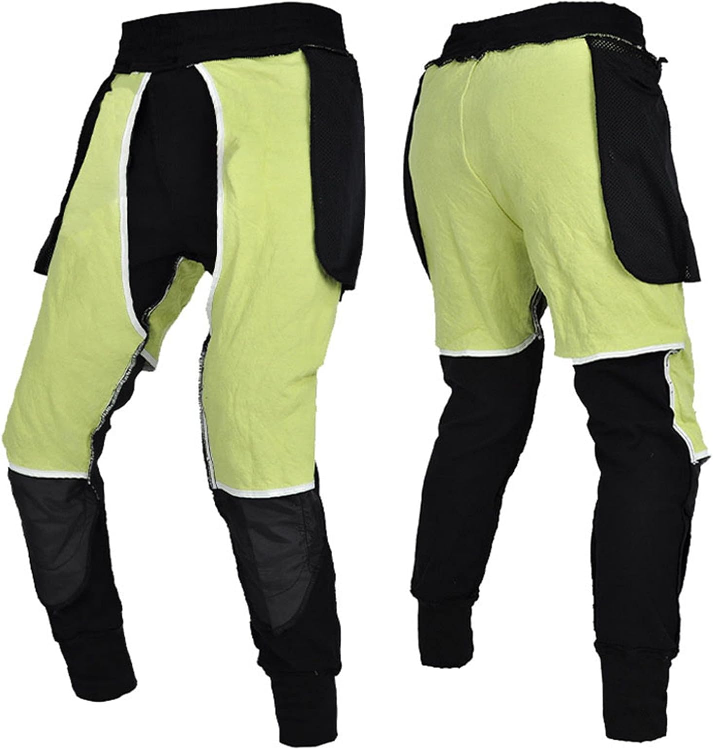 Pantalon Moto Homme Cargo Protection - Jeans Stretch Imperméable Avec Genouillères Et Hanches Amovibles, Taille S Bleu