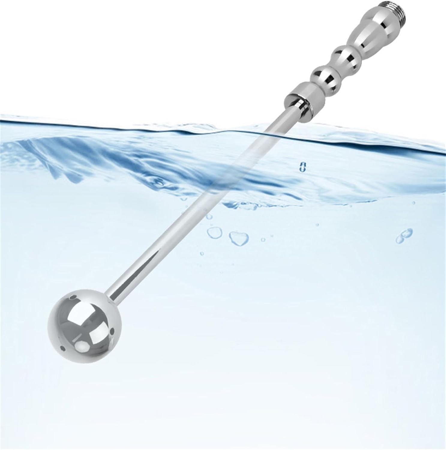 Metal Hand-held Ball Hollow Anal Butt Plug Vestibular Anal Expansion Toy Adult Pleasure Sex Toys Butt Plug Trainer for Couples,Male and Female