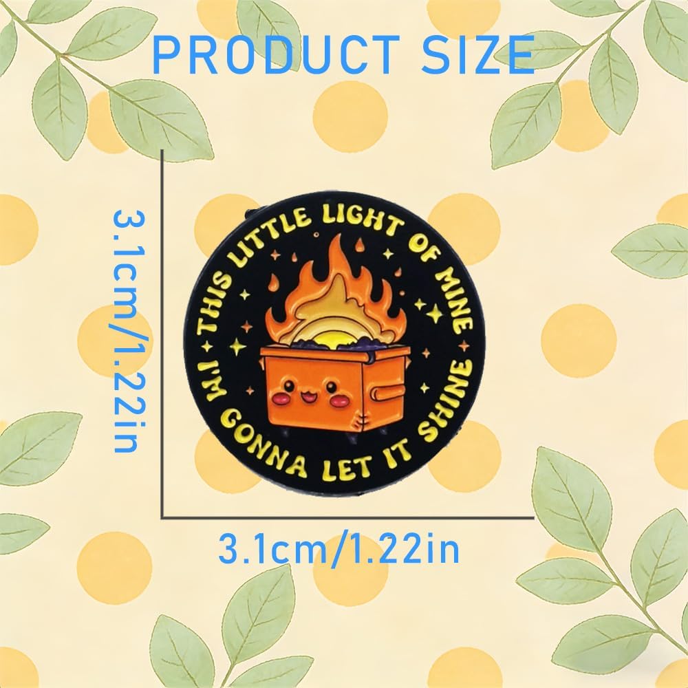 2 PCS Funny Enamel Pins Brooch Badge Novelty Unique Fun Button Pins for Backpacks Lanyard Fashion Jewelry Accessories Clothing Trucker Hats Bookbag image 2