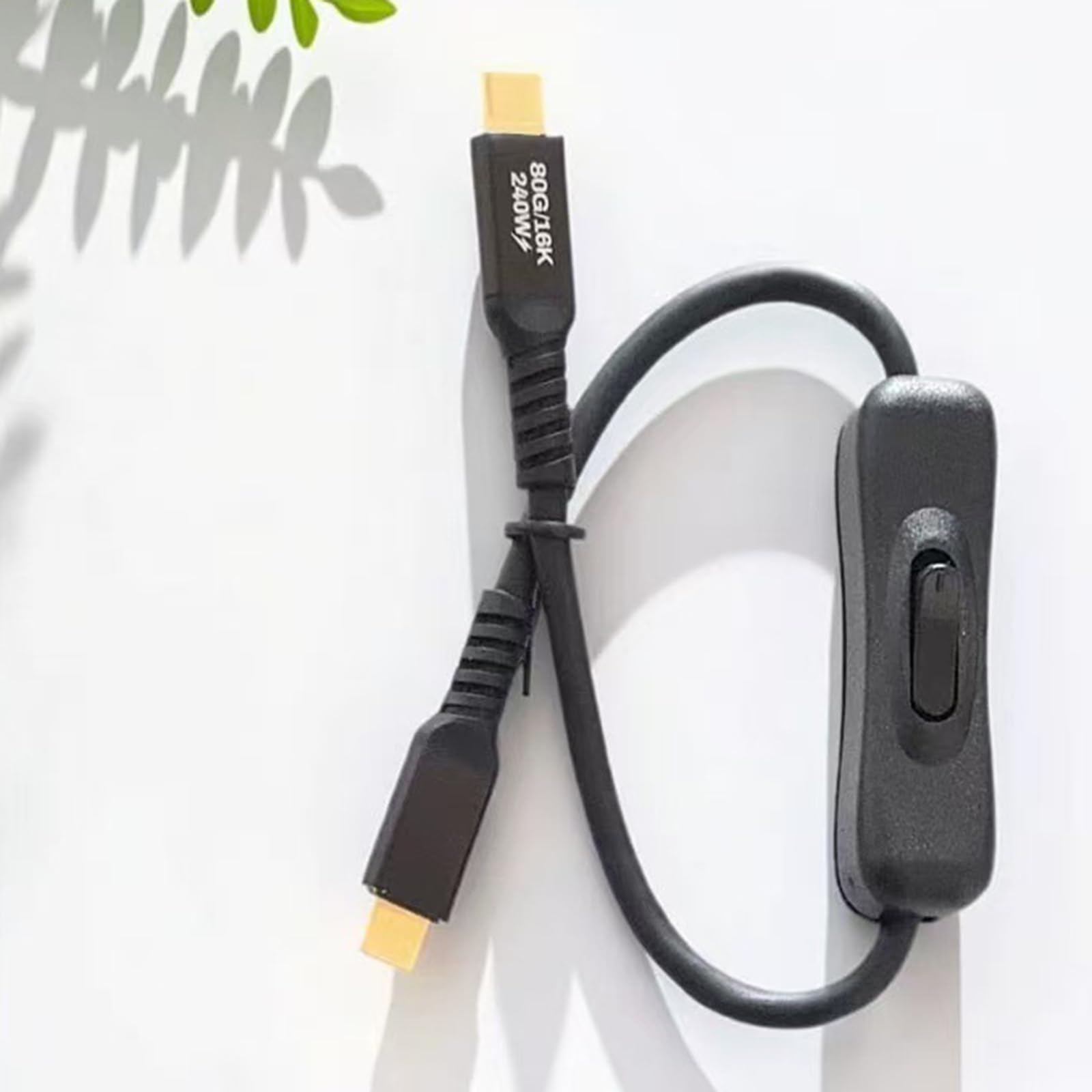 Cavo adattatore di tipo C con interruttori a levetta offre PD240W ricarica rapida 120Gbps velocità dati e video 16K USB C cavo di controllo di commutazione