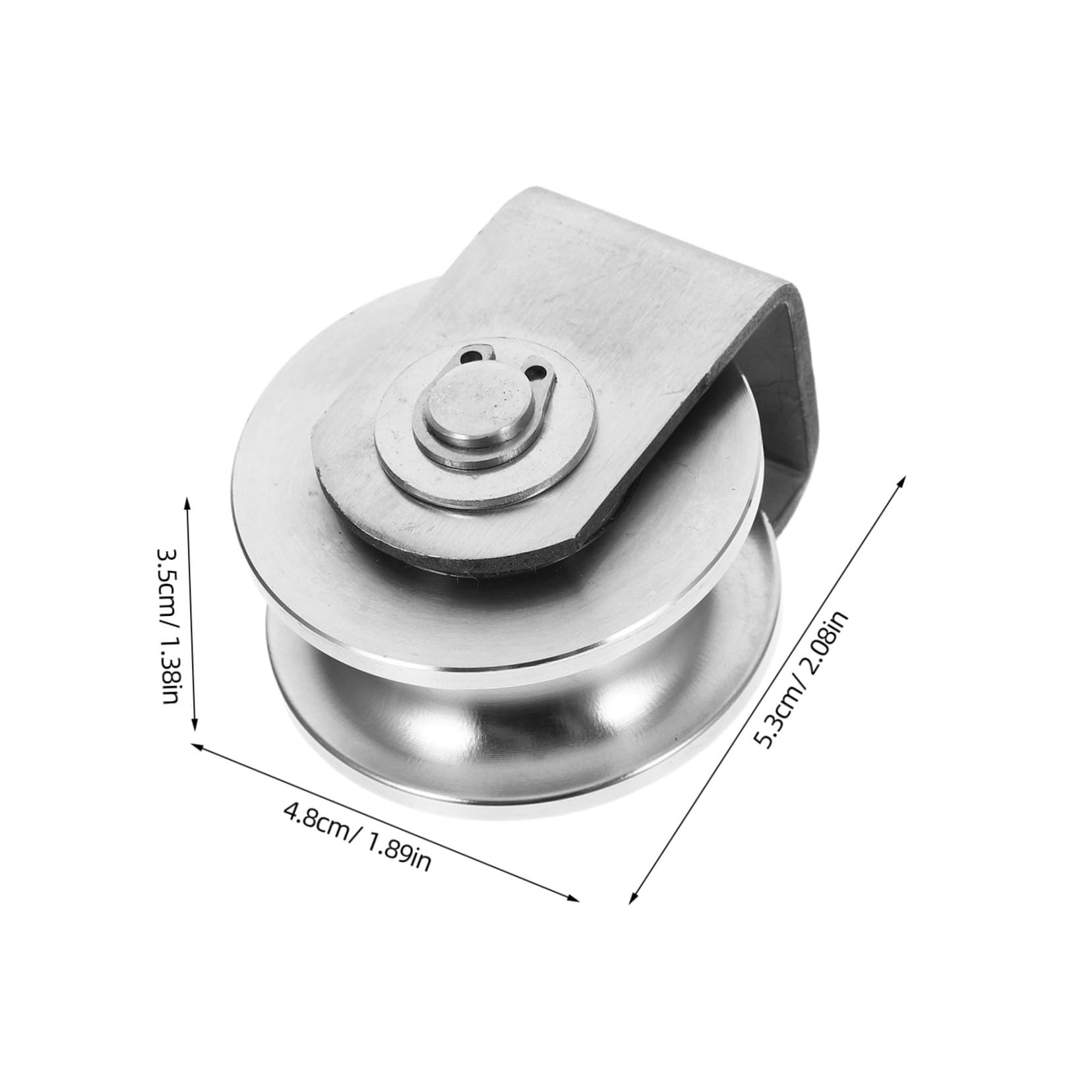 VILLCASE Pulley for Rope Systems Heavy Duty Track Wheel Stainless Steel Groove Wheel for Fitness Accessories