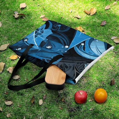 Couverture d'extérieur imperméable et pliable couverture de plage avec zip