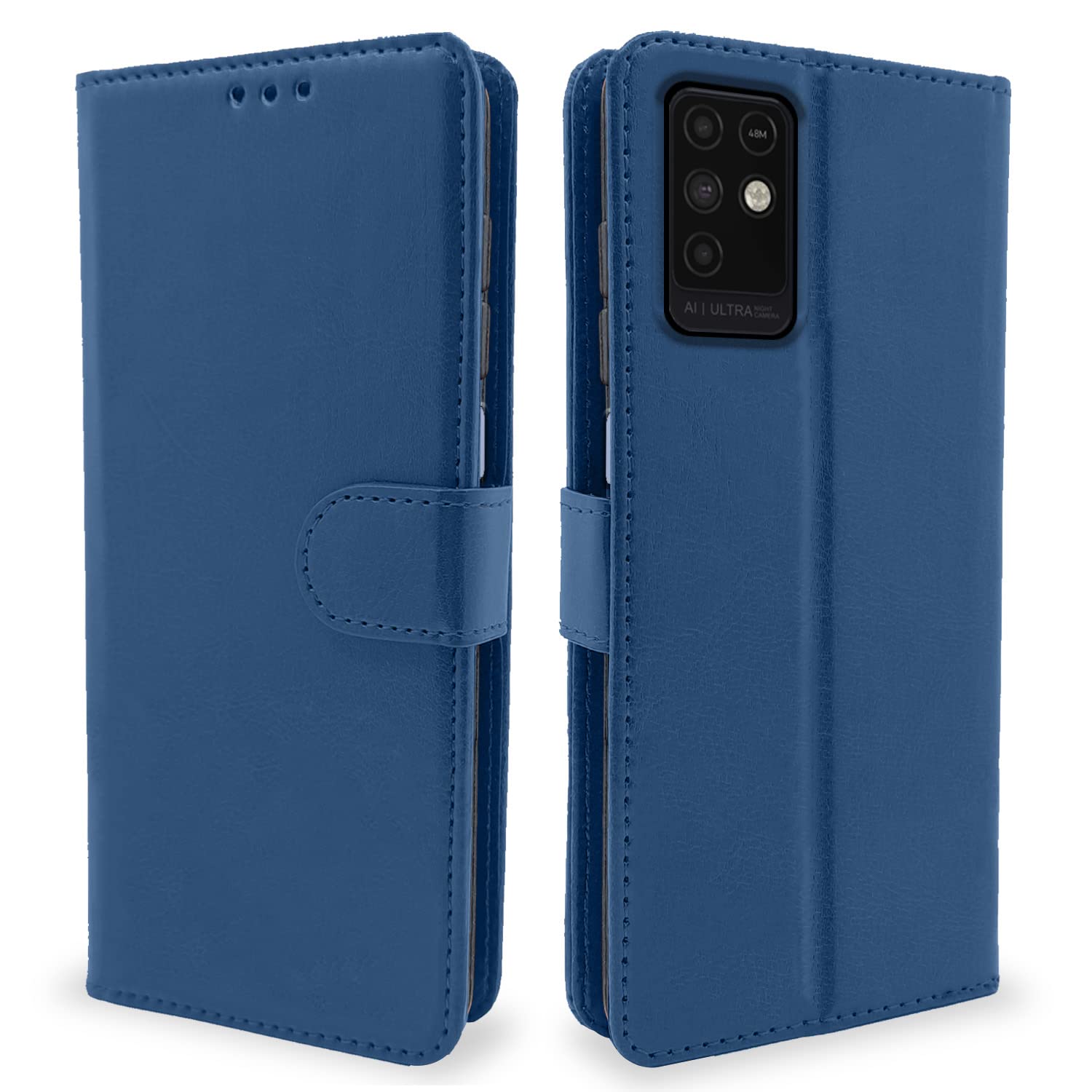 Pikkme Infinix Note 10 Flip Cover | PU Leather Finish | 360 Protection | Wallet & Stand | Strong Magnetic Flip Case for Infinix Note 10 (Blue) (B09PN2FP5P) Amazon Price History, Amazon Price Tracker
