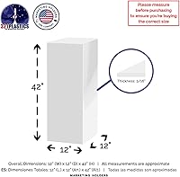 Vista 103 de Acrylic Display Riser Box Clear Plexiglass 12" x 12” x 19” No Lid Hollow Pedestal 5 Sided Display Trinkets Flowers Dust Cover Bin Collectible Items