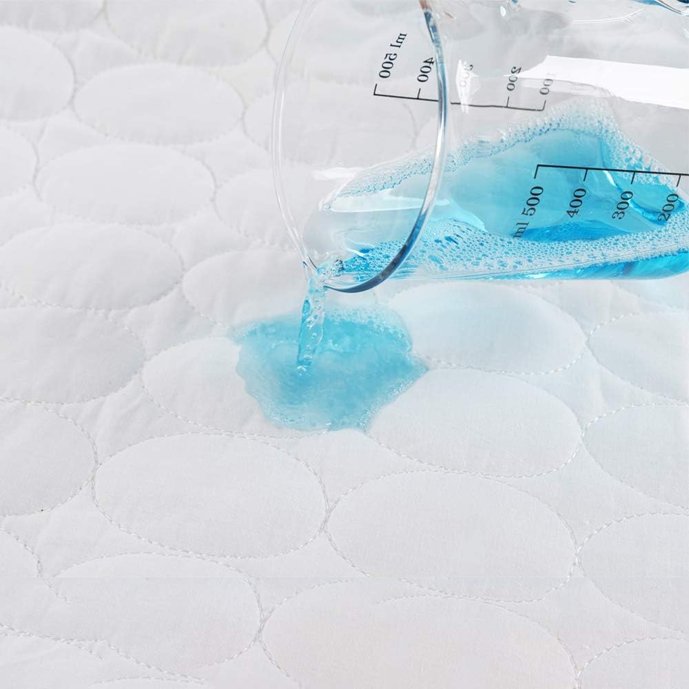 Bedecor Quilted Fitted Mattress Pad Super Water Absorption Deep Pocket to 18 Inches - Full XL: Kitchen & Dining
