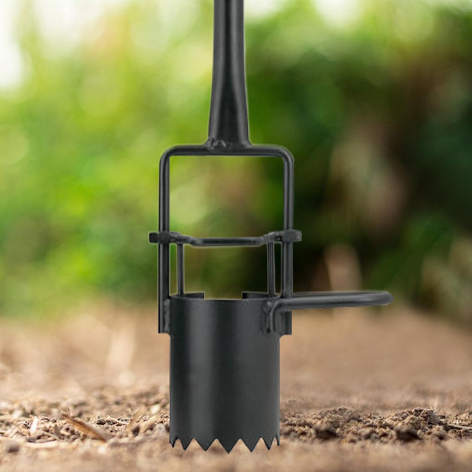 Herramienta para Plantar Bulbos De Jardín - Extractor De Césped con Palas,Cavador Multiusos De Acero Ergonómico para Trasplante De Plántulas, Airear Suelo Y Siembra Precisión