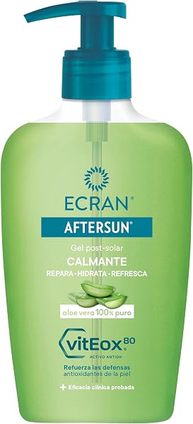 Ecran Aftersun - Gel Post-solar Dermohidratante Reparador con Aloe Vera Puro, Calma y Refresca - 200 ml - 1