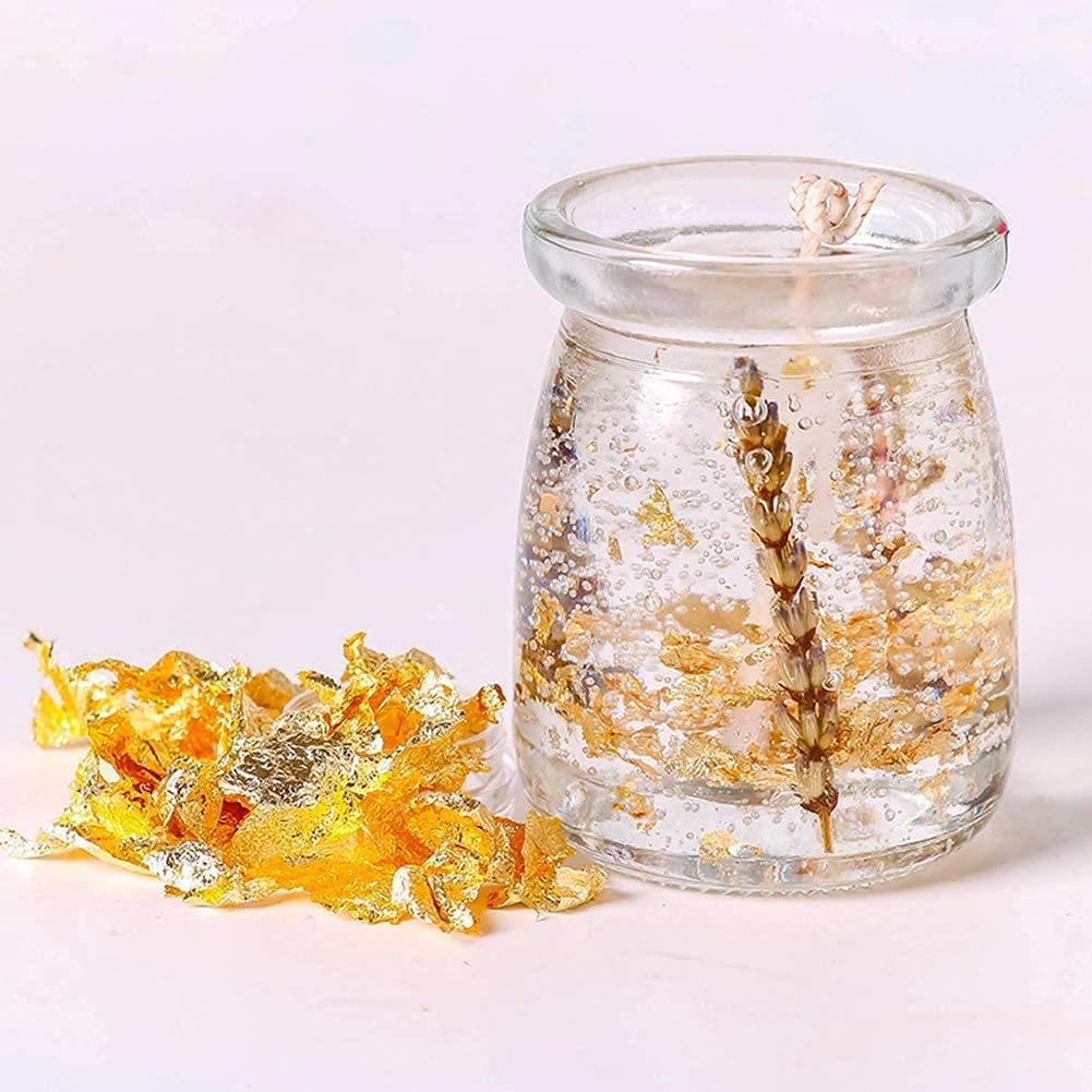 Gendako Kit 3 Confenzioni Foglia D'Oro Decorativa - Scaglie Dorate Per Unghie, Fai Da Te E Arte (Oro, Argento, Rame) - Foto 13