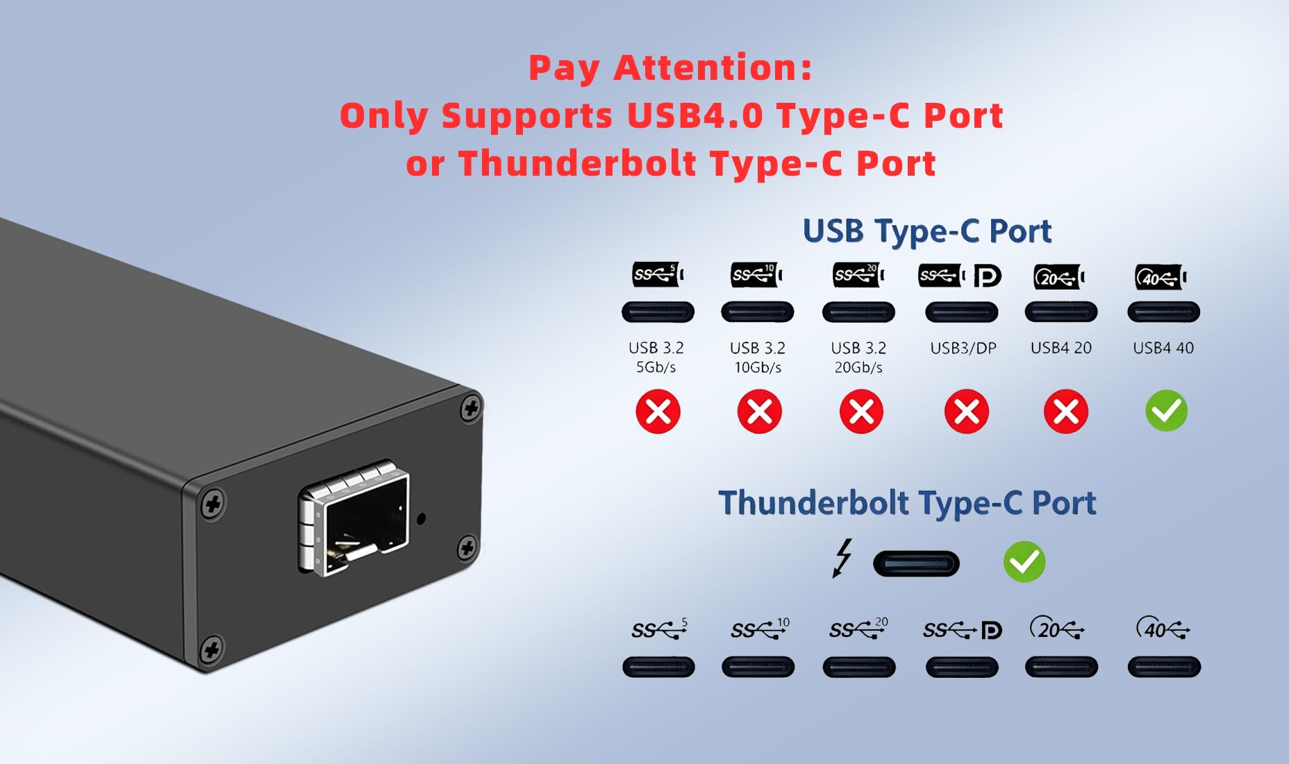 Amazon.com: lidkew USB4 Type C to SFP+ 10G Network Card with Intel