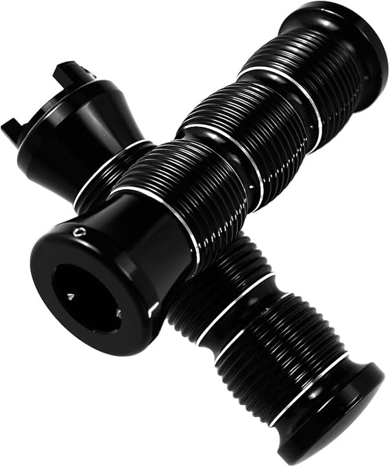7/8inch 22mm Black Handlebars Hand Grips Fit for Indian Scout Bobber 2015-2022 Black