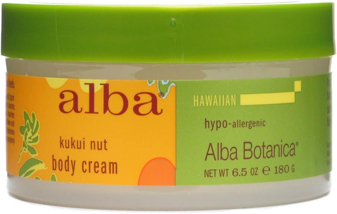 Alba Botanica Kukui Nut Body Cream, 6.5 Ounce - 3 per case.