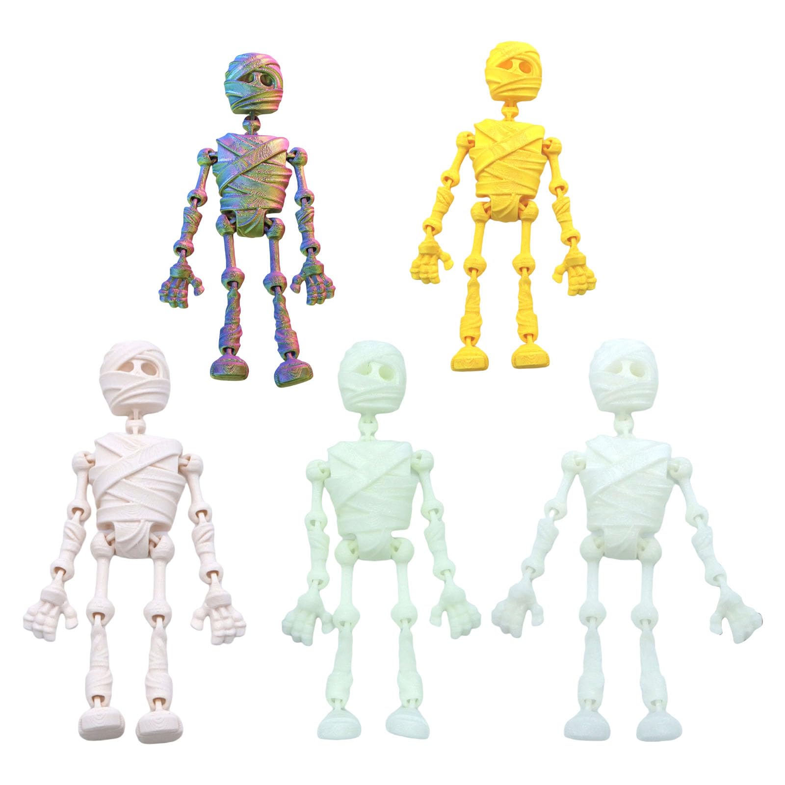 Elnwnnkc 5Pcs Magnetsic Refrigerator Magnet Fridge Sticker Decorations, Whiteboard Magnet Poseable Skeleton Fridges Magnets Poseable Skeleton Fridge Magnets