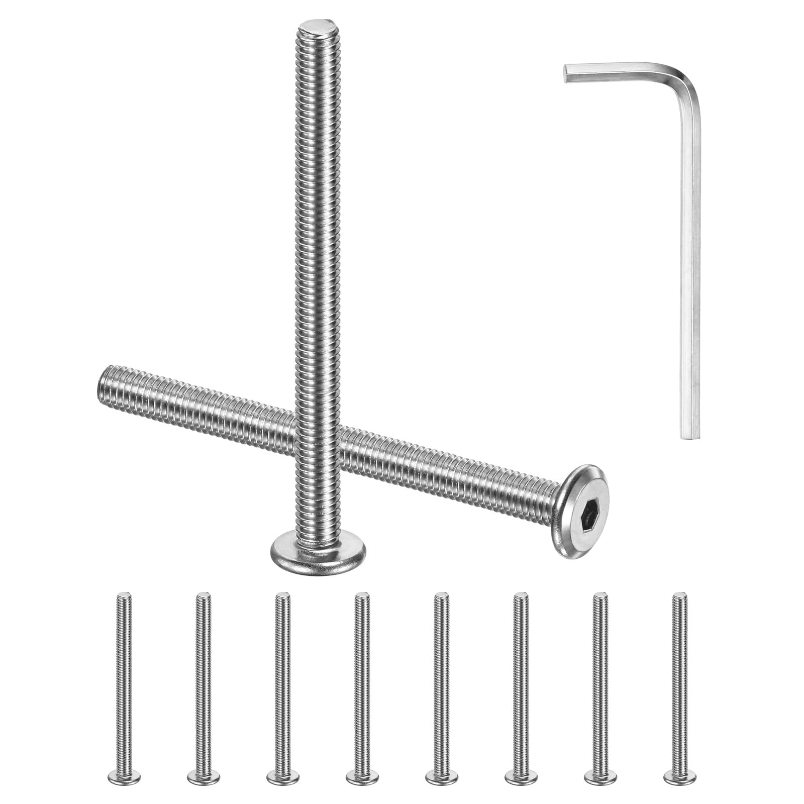 M METERXITY 10-Pack Flat Head Socket Cap Screws