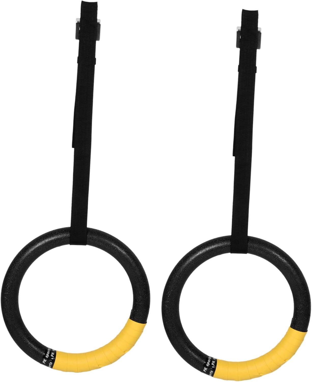 1pair Gymnastic Rings for Home Fitness Indoor Exercise Equipment Durable Straps for Pull up Bar Enhance Strength Stability for All Heights Workout Styles