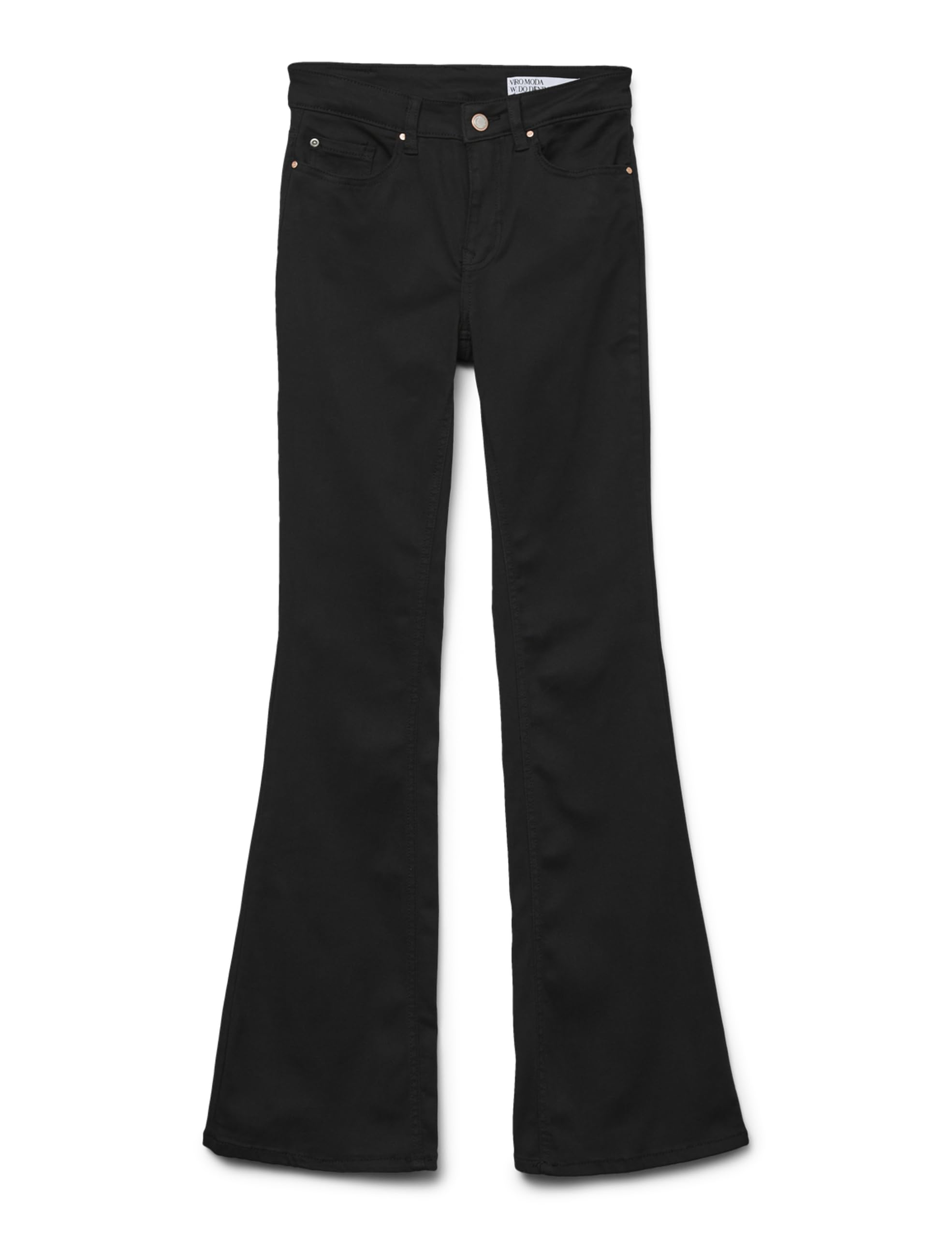 Vero Moda Women's Black Li140 Flared Bootcut Jeans in Size 26 R, Sports Direct
