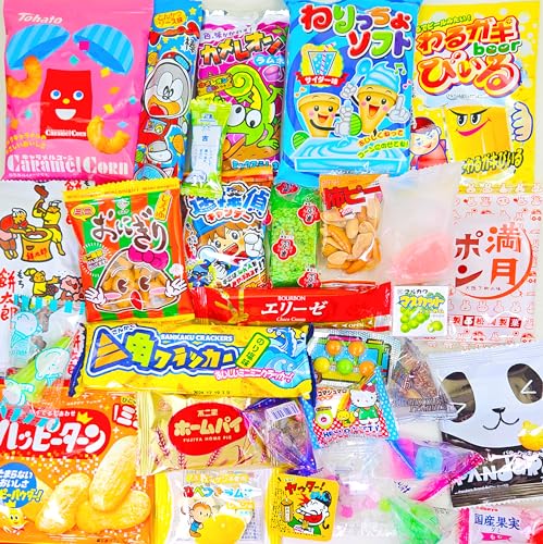 Sakura Box Japanese Snacks & Candy 30 Piece Dagashi Set Gift thumb #1