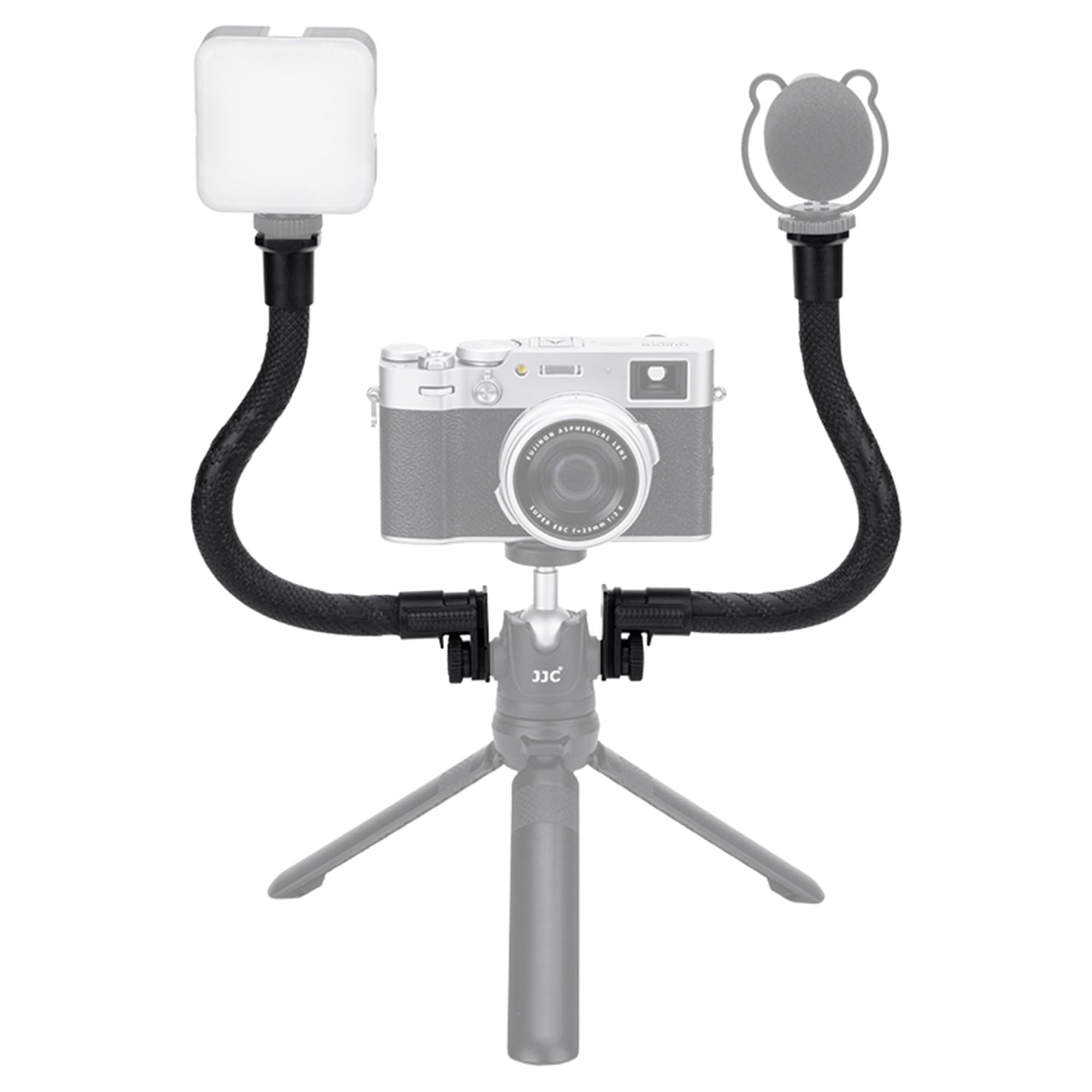 2-Pack Flexible Extension Arm, Adjustable Magic Arm Grip Mic Stand Extension for Camera Smartphone Vlog Shooting Recording - Image 4