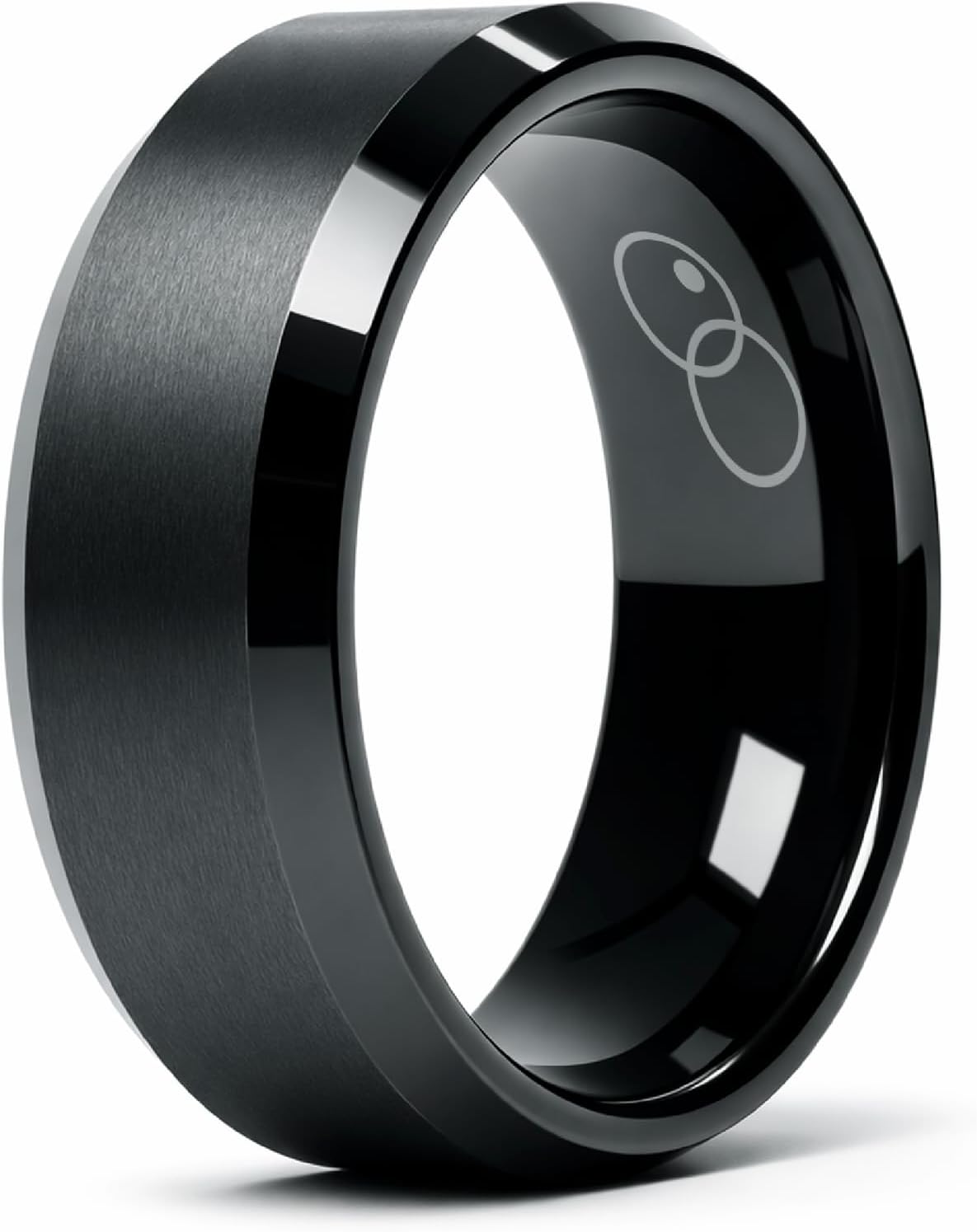 Tungsten Rings for Men – Mens Wedding Band – Strong, Durable & Scratch-Resistant | Comfort Beveled Fit | Hypoallergenic | Promise, Engagement and Wedding Ring for Men
