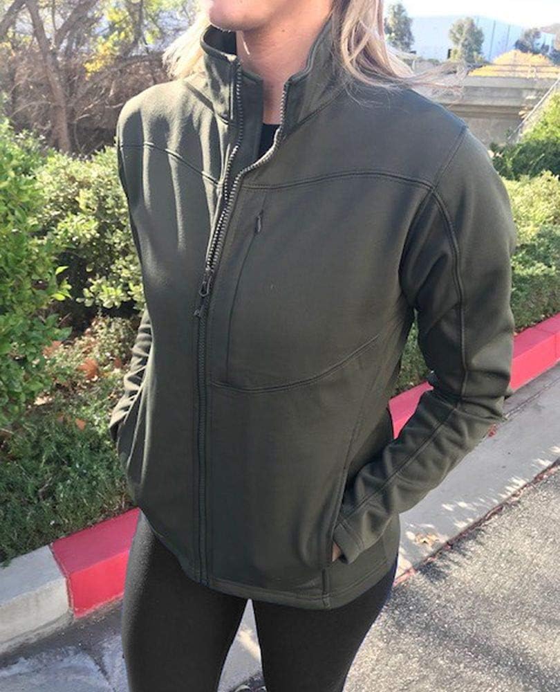 LA Police Gear LAPG Fleece Soft Shell Women's Jacket, Anti-Pilling Slim Fit Jacket for Women, Women's Tactical Jacket
