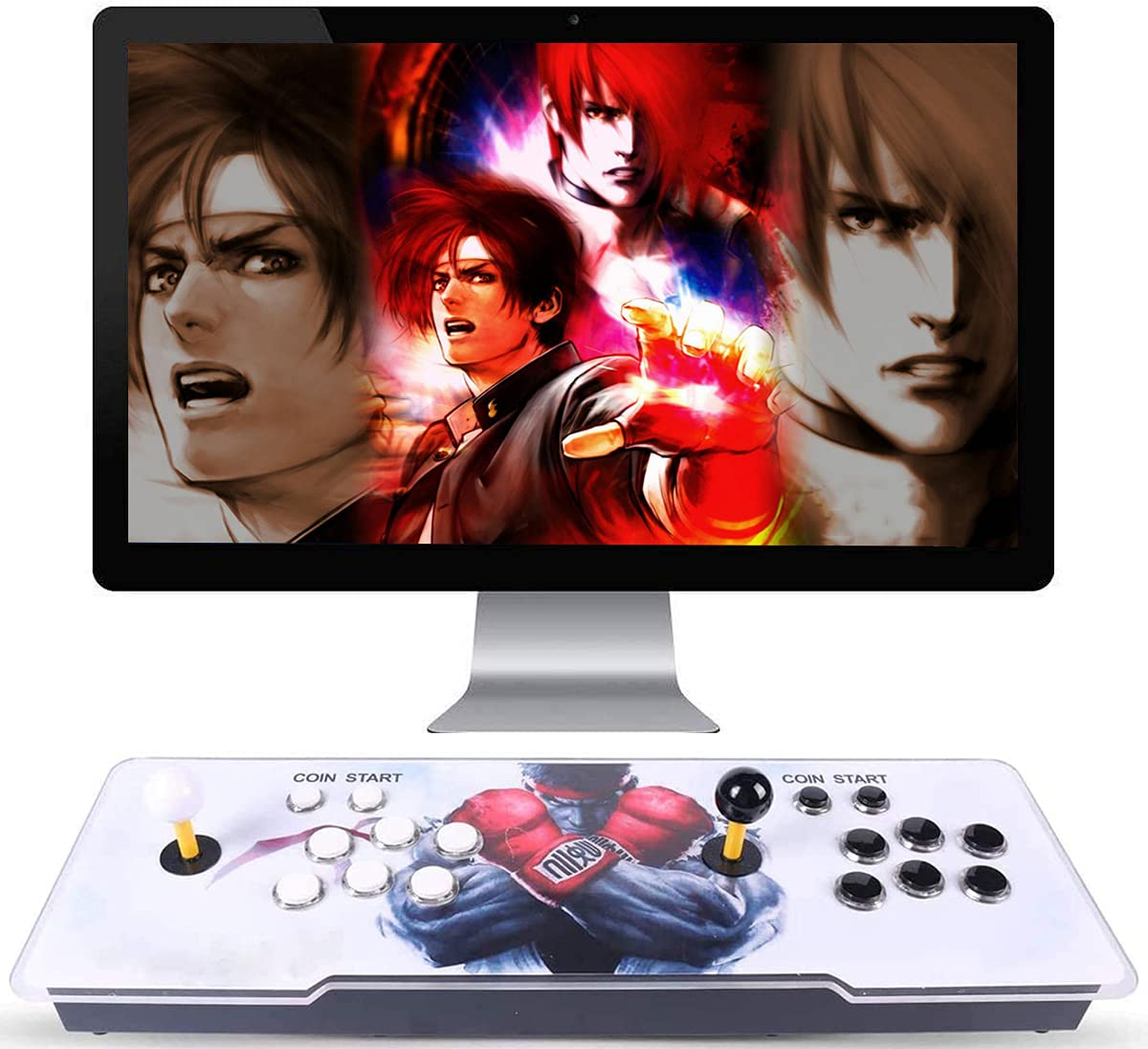 3D Games Arcade Game Console - 3400 Games Installed, Support 3D Games, Search/Save/Hide/Pause Games,