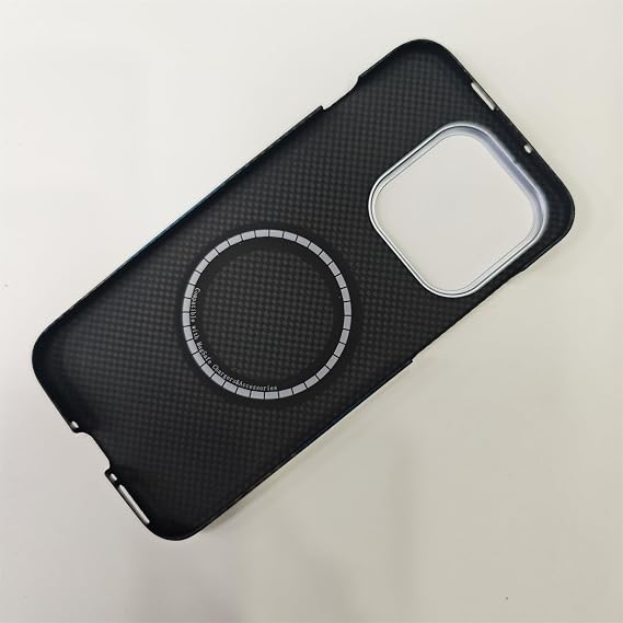 DAYJOY Magnetic Aramid Fiber Case Compatible with Oppo FInd X9 Pro - Light Slim Genuine Real Hard Carbon Fiber Protective case Compatible with Magsafe (B)