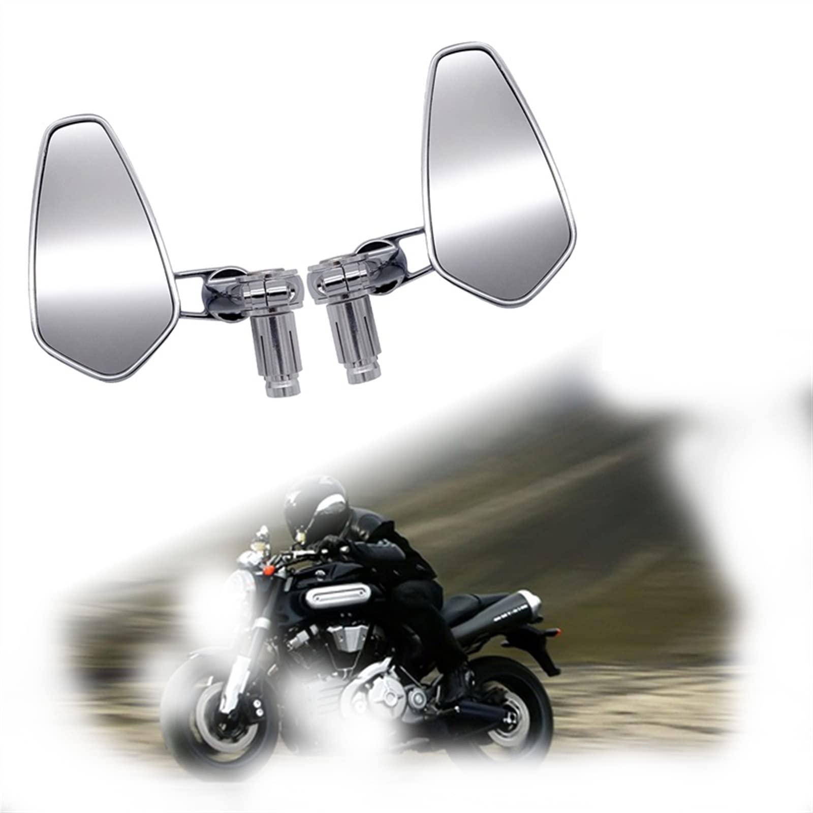 Amazon | バイクミラーカウリングミラー ユニバーサルバイクアルミ