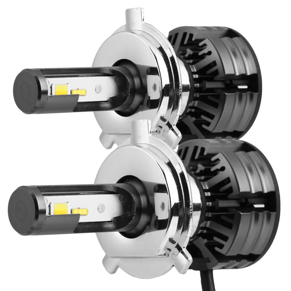 Coche LED H4 Kit de faros delanteros Luz intermitente Bombillas de faros superbrillantes 3000K 4300K ​​6000K