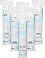 ForPro Premium Stitched 100% Pure Cotton Rounds - Lint-Free, Hypoallergenic Makeup Remover Pads for Face & Nails, 600 Count (6 Packs)