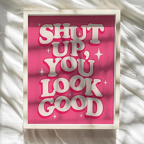 Miniatura 8 de Bonita decoración de baño rosa para mujer, divertidas decoraciones de pared de baño, decoración de pared de baño, imágenes de baño, letrero de baño,