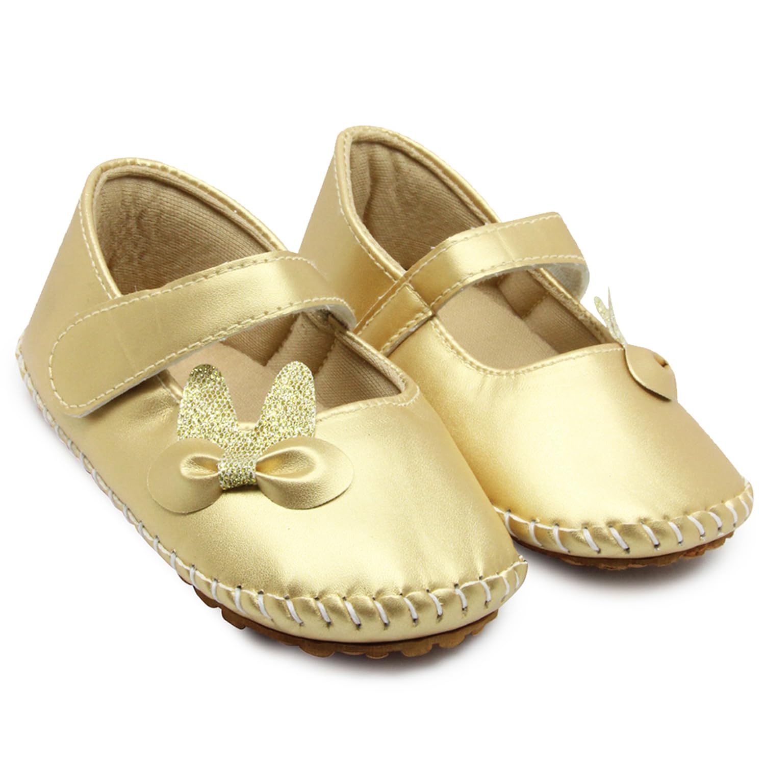 Neska Moda 12 To 18 Months Baby Girls Synthetic Leather Belly Sandal (Gold)-BT2098 (B0CH83BJH1) Amazon Price History, Amazon Price Tracker