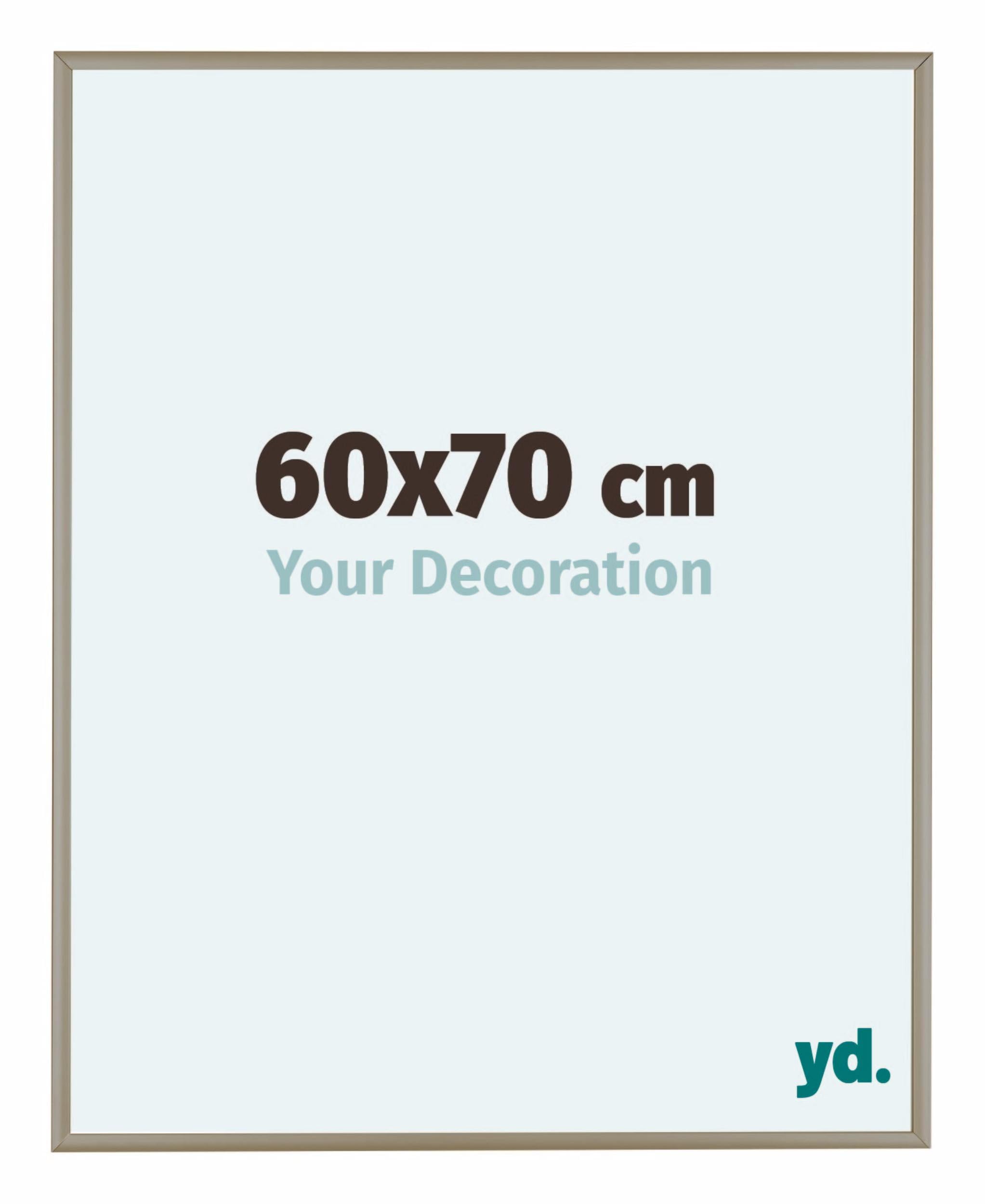 Your Decoration - Picture Frame 60x70 cm - Champagne - Decorative Wall Frame in Aluminium with Antireflection - Frame 60x70 - Kent