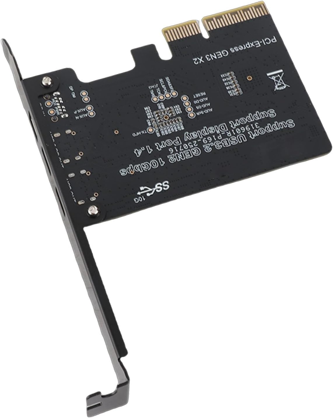 USB3.0 TypeC Expansion TypeC Expansion Card, USB 3.0, 10G PCIe Card, Supports DisplayPort 4K 60Hz Video, PCIe X4 X8 X16, Suitable for Desktop Computers.