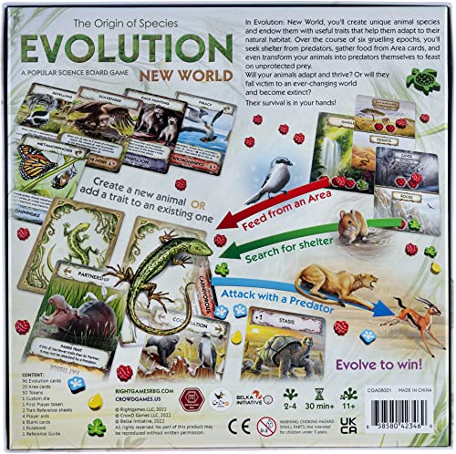 Evolution: New World Board Game | 2-4 Players | Ages 11 and up | Popular Science | Nature | Animals| Card Game | Simulation | Hand Management | Average Playtime 30-60 min - Image 3