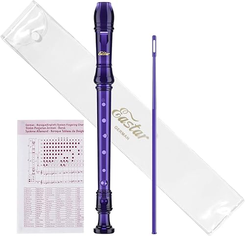 Miniatura 11 de Eastar Instrumento de Grabador Soprano para Niños Principiantes, Digitación Alemana Clave C con Kit de Limpieza, Soporte para el Pulgar, Bolsa