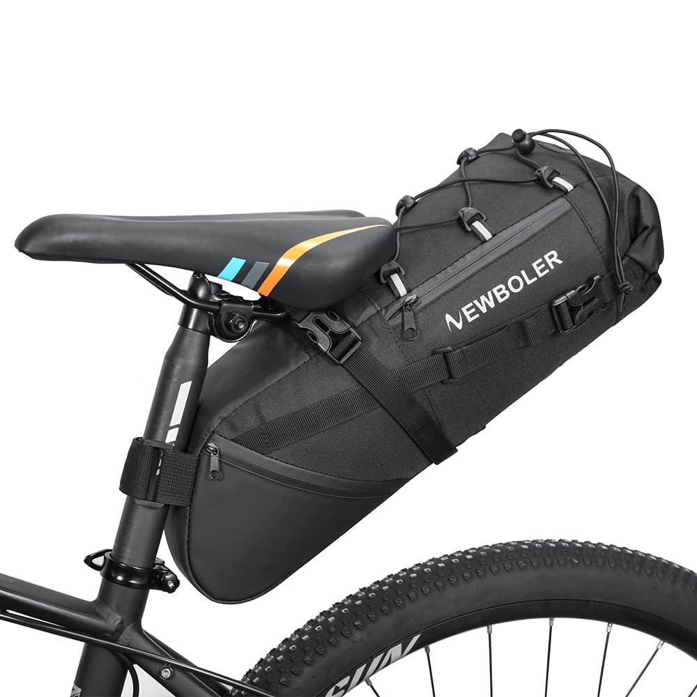 Bolsa Sillin Bicicleta Impermeable - aloualouweekuky, 10L Bolsa de Asiento de Ciclismo, Bolsa de Sillín Trasera para Bici para Bicicleta Al Aire Libre de Carreter