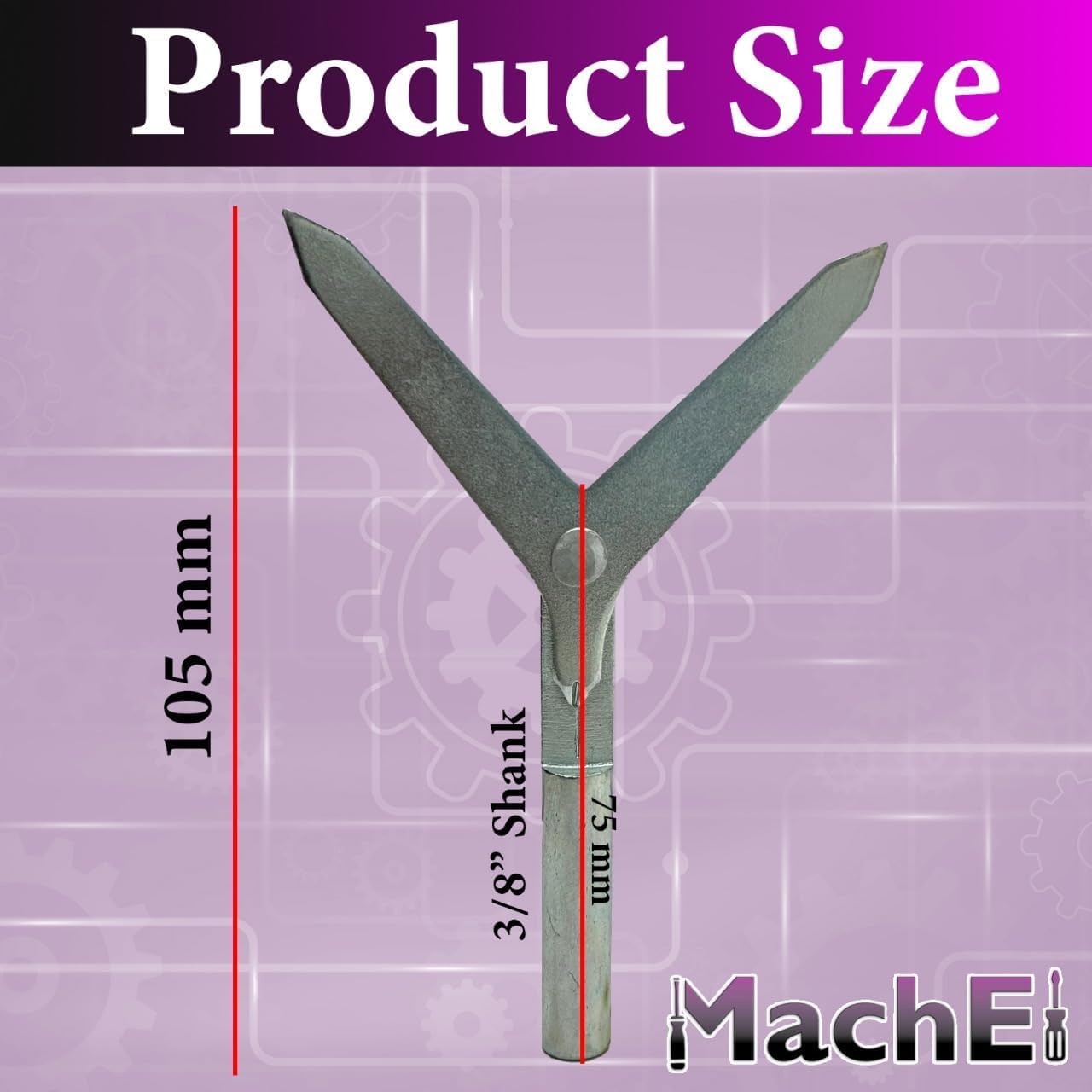 MachEl Round Work Piece Center Finder Tool with 3/8" Shank for Milling | Machines, Precision Edge & Center Locating Tool for CNC, Lathe, Drill Press, Metalworking and Machining Applications