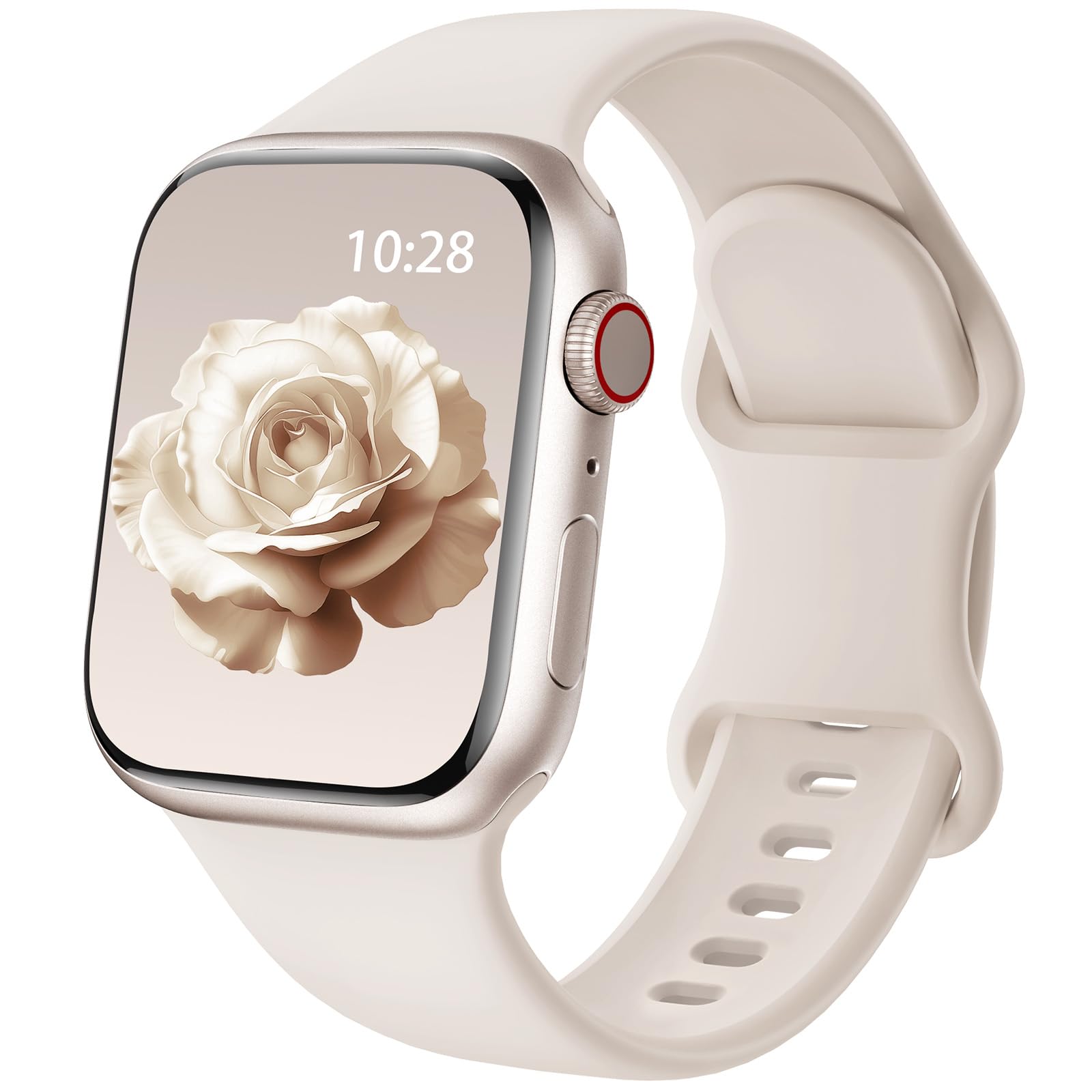 Sport Silicone Band Compatible with Apple Watch Bands 38mm 40mm 41mm 42mm 44mm 45mm 46mm 49mm for Women