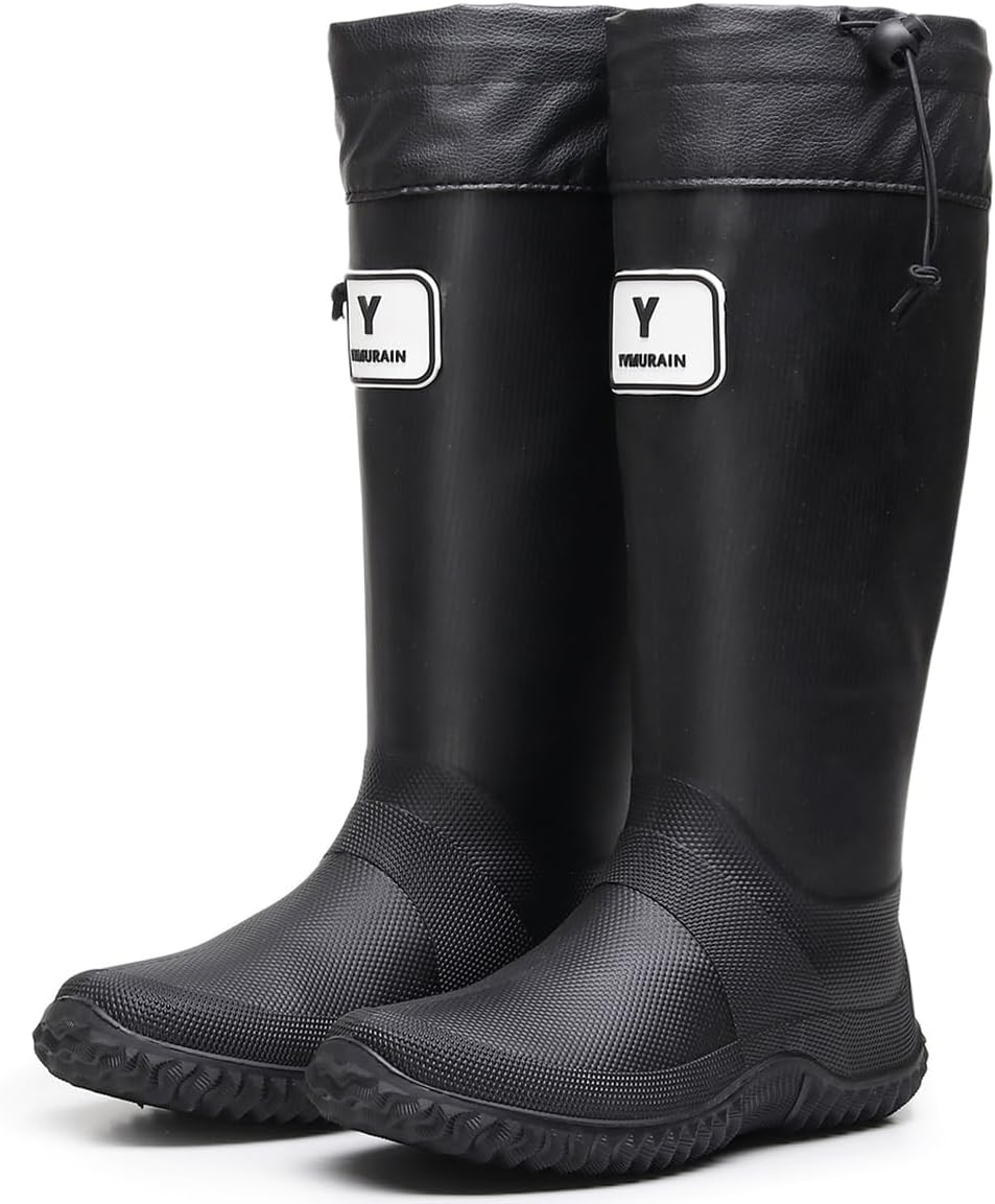 Women's Tall Rain Boots - Waterproof Lightweight Comfort