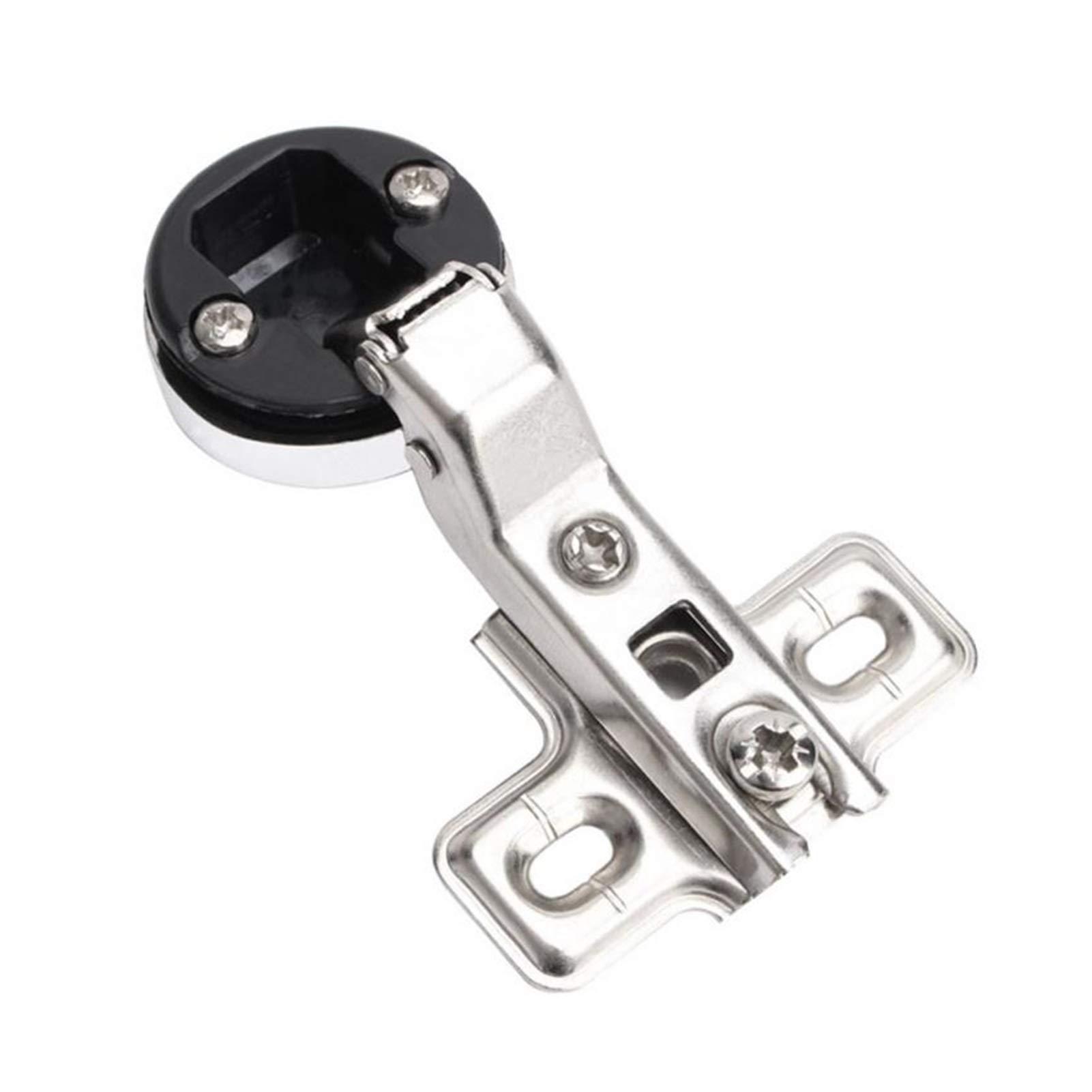 DIY Hinges，Kitchen Cupboard Glass Door Hinge Home Wine Cabinet Hardware， 26mm Cup Screws Dropshipping(Medium Curved)