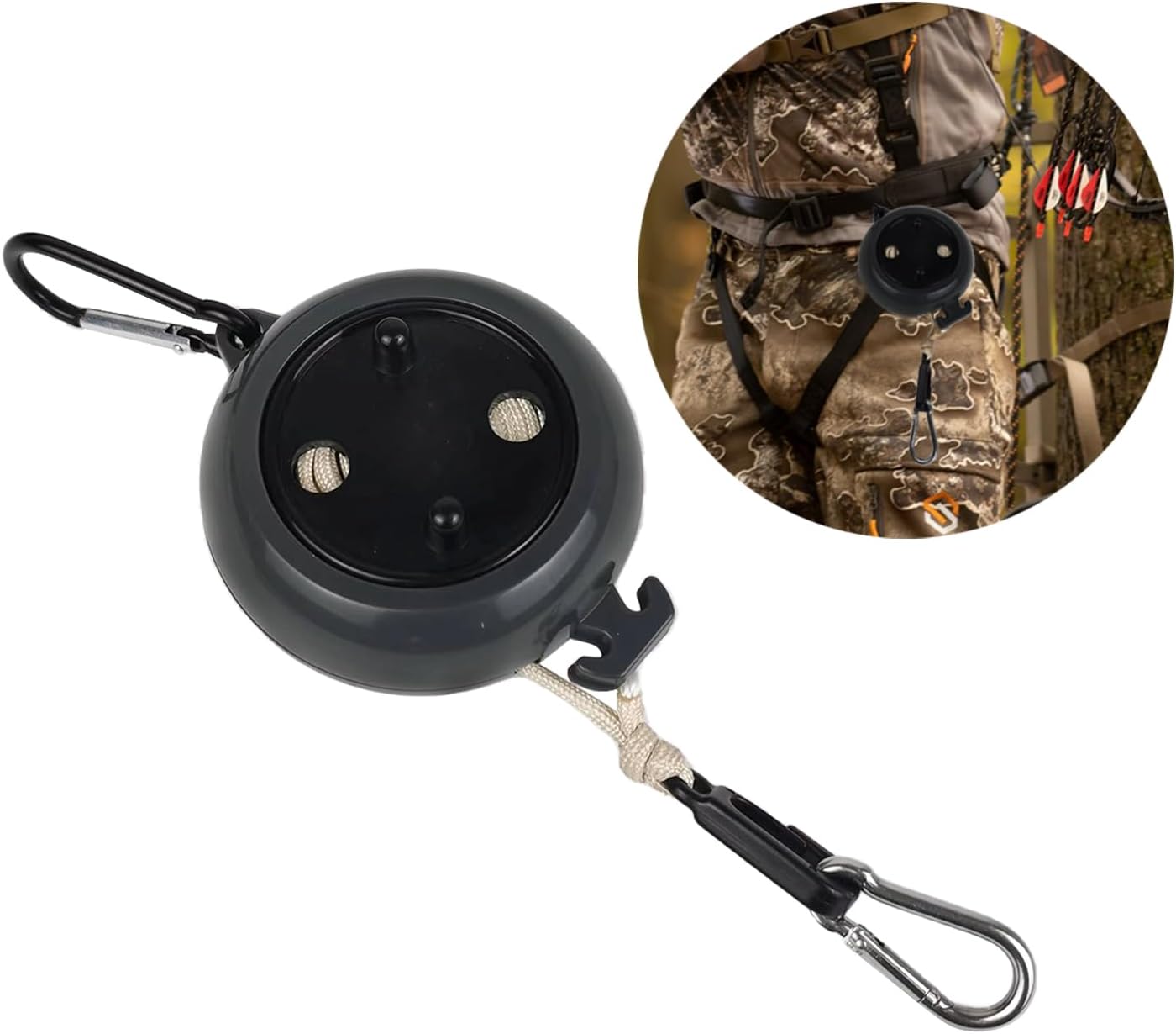 Buraku Retractable Tree Stand Hunting Hoist Rope for Bow Archery Hanging Carrying Deer Hunting
