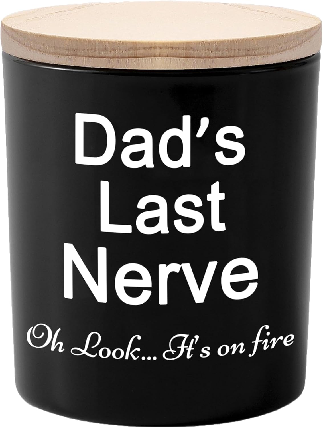 BFJLIFE Gifts for Dad from Daughter/Son Funny Unique Fathers Day Christmas Birthday Gift for Dad Stocking Stuffers Dads Last Nerve Sandalwood Scented Soy Candles