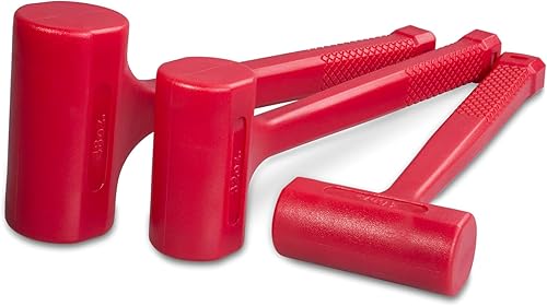 Miniatura 2 de Juego de Martillo de Impacto Muerto de Alta Calidad de 3 Piezas y Martillo Unicast - Incluye 16 onzas (1 libra), 32 onzas (2 libras) y 48 onzas