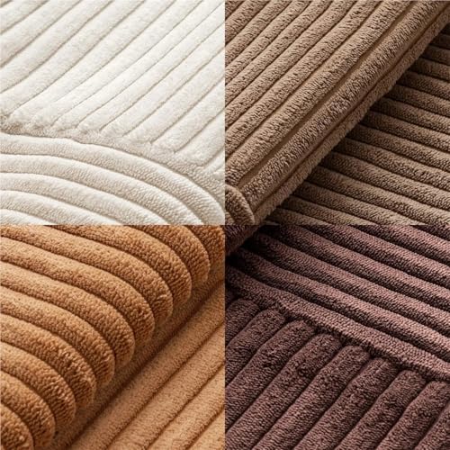 Housse coussin velours côtelé lavable pour rénover un canapé usé facilement